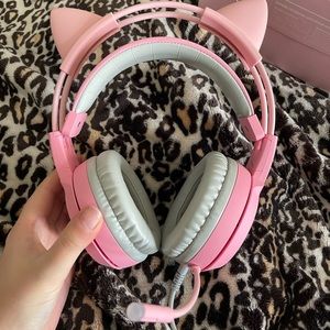 ❌SOLD❌Pink Cat Ears Gaming Headset